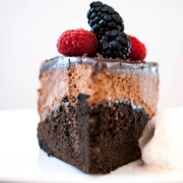 Chocolate Mousse Cake.